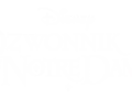 Napis "Dzwonnik z Notre Dame" w stylu Disney.
