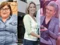 Trzy kobiety w różnych stylizacjach. Jedna w jeansowej koszuli, druga w sweterku w romby, trzecia w marynarce. Ciekawi nas, ile ważą gwiazdy.
