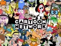 Wesołe postacie z klasycznych cartoon network bajki, w tym Atomówki, Krecik i Dexter, tworzą kolaż wokół logo.