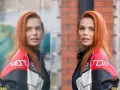 Natasza Urbańska w kurtce z napisem "TOP". Jej wiek to tajemnica, ale styl mówi wszystko.
