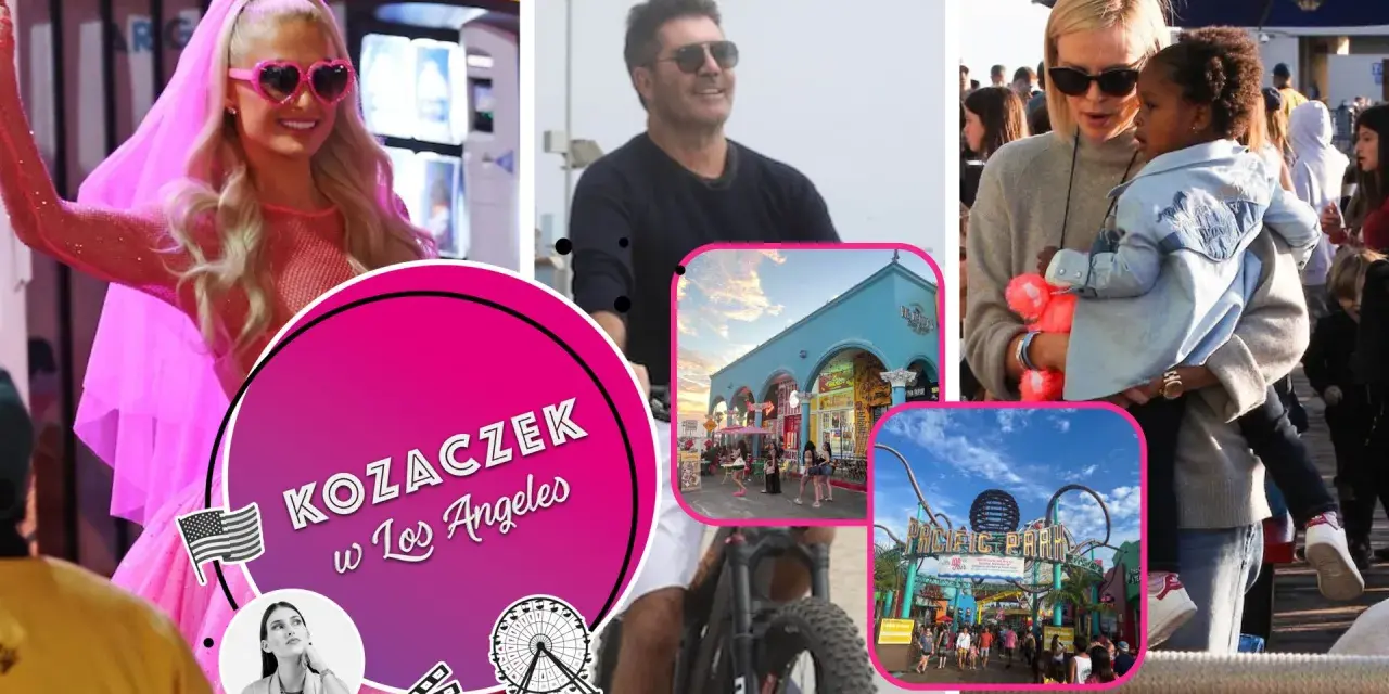 Paris Hilton w różowej kreacji, Simon Cowell na rowerze, Charlize Theron z dzieckiem i Pacific Park. Zobacz, kto mieszka w Los Angeles!
