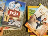 Kolekcja fajne filmy dla dzieci: "101 Dalmatyńczyków", "Zaplątani" i "Balerina".