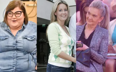 Trzy kobiety w różnych stylizacjach. Jedna w jeansowej koszuli, druga w sweterku w romby, trzecia w marynarce. Ciekawi nas, ile ważą gwiazdy.