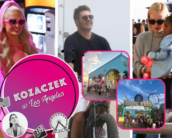 Paris Hilton w różowej kreacji, Simon Cowell na rowerze, Charlize Theron z dzieckiem i Pacific Park. Zobacz, kto mieszka w Los Angeles!