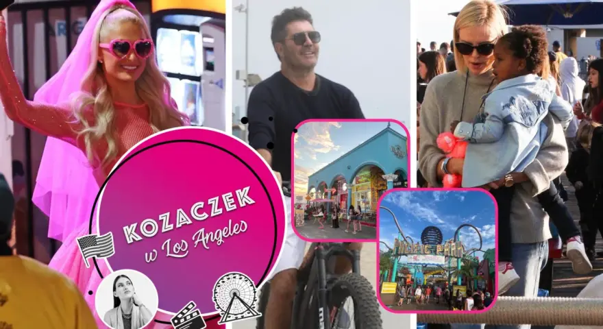 Paris Hilton w różowej kreacji, Simon Cowell na rowerze, Charlize Theron z dzieckiem i Pacific Park. Zobacz, kto mieszka w Los Angeles!