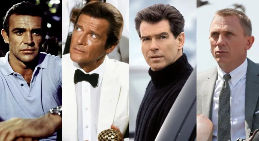 Sean Connery, Roger Moore, Pierce Brosnan i Daniel Craig – kto był pierwszym Jamesem Bondem? Oto oni, ikony kina.