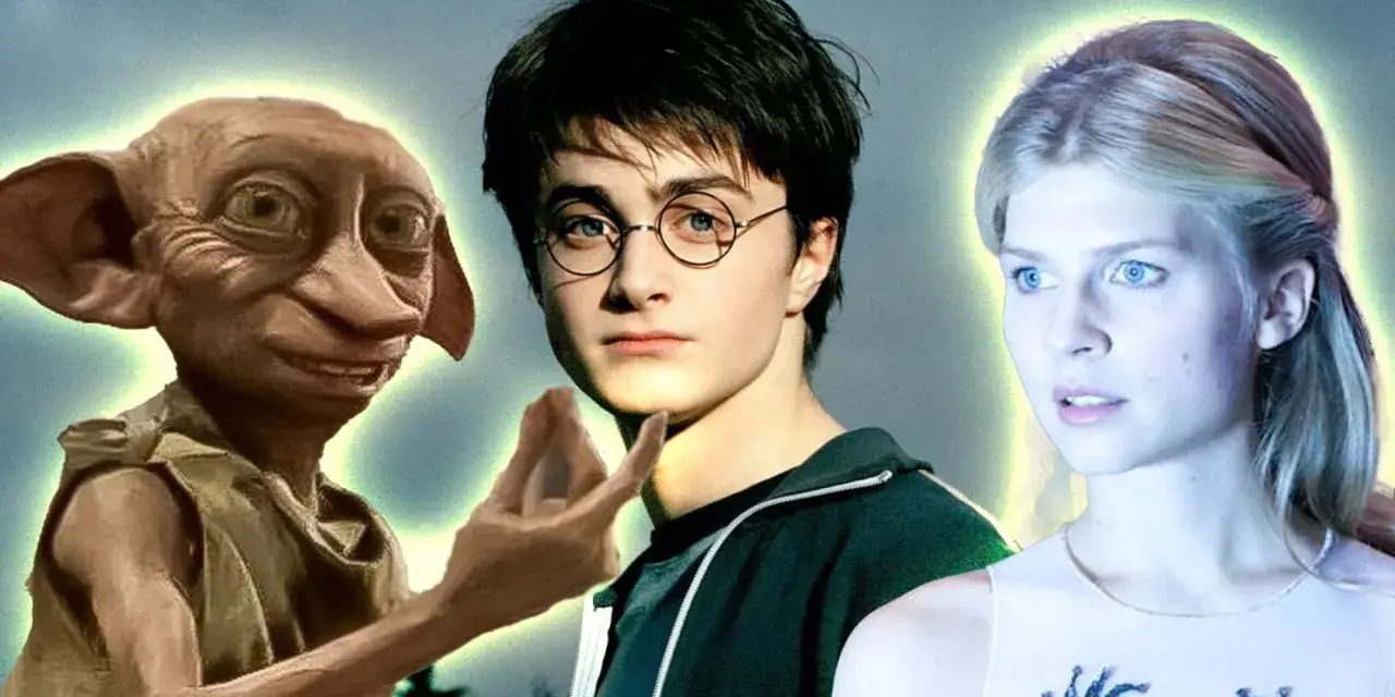 Dobby, Harry Potter i Luna Lovegood – znani harry potter bohaterowie w magicznym ujęciu.