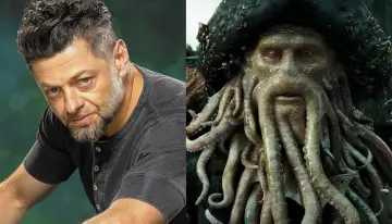 Andy Serkis jako Davy Jones w filmach "Piraci z Karaibów".